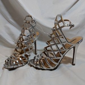 Ladies Gladiator Cut Spike Heeled Dress Sandals